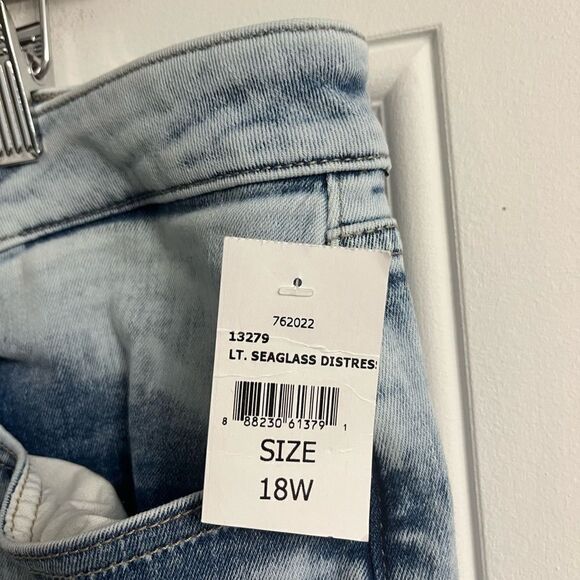 DL1961 Women's Patti Straight High Rise Vintage Ankle Jeans NWT Size 18W - Picture 3 of 11